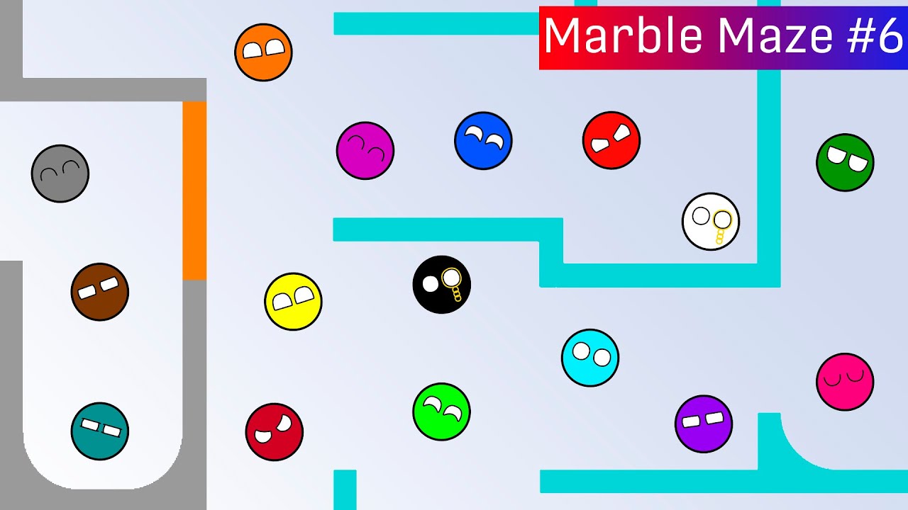 Marble Race Maze Labyrinth #6