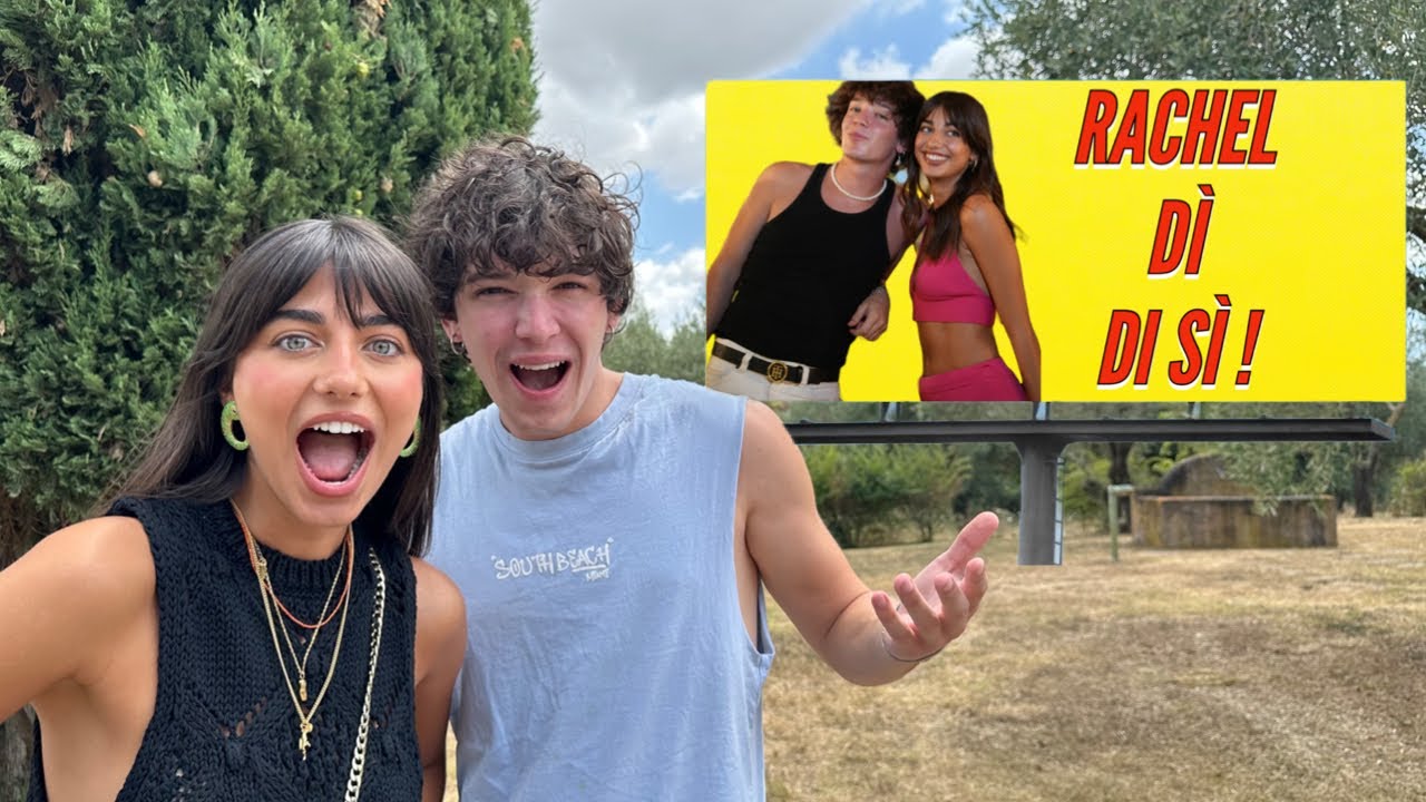 SORPRESA ad ERGI e RACHELE * ho tappezzato roma di volantini !*