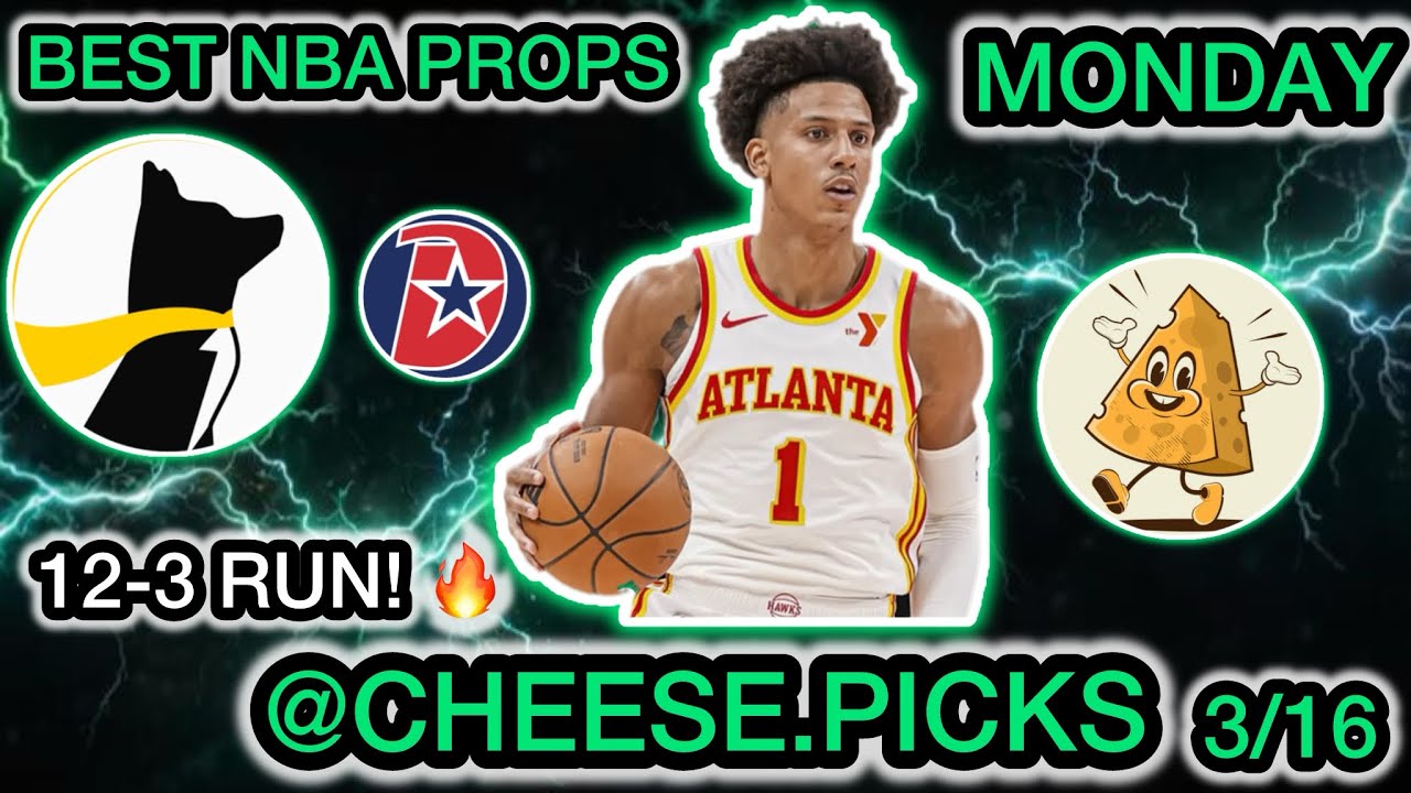 12-3 RUN! BEST NBA Player Props for Monday 3/16 - BEST NBA PROPS TODAY!