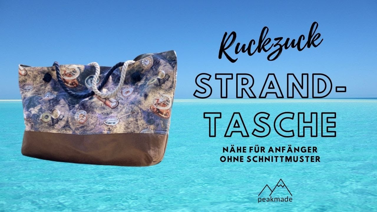 DIY - Ruckzuck Strandtasche - Nähen für Anfänger