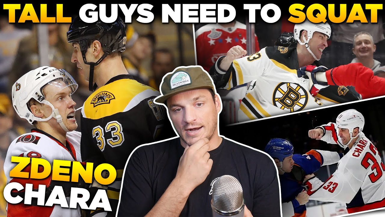 SUPER TALL Hockey Player Squats Well | 6'9