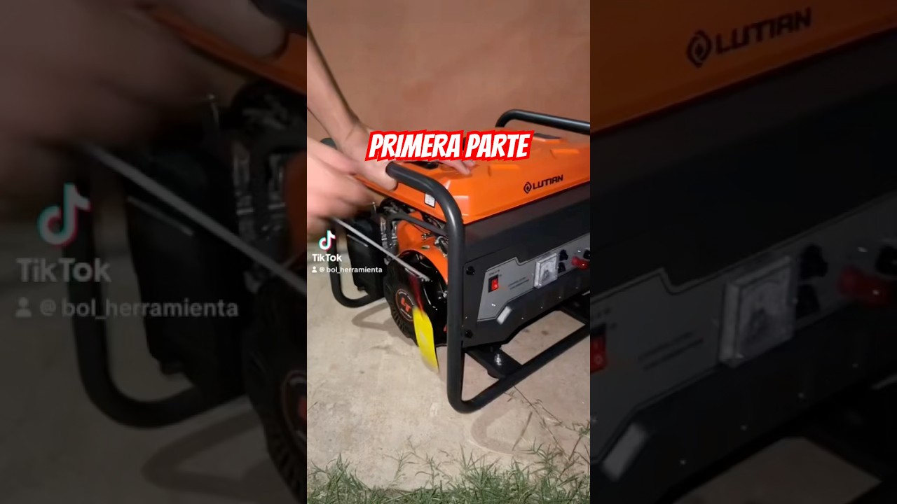 Generador de luz a gasolina 1000 watts marca Lutian #herramientas #generadores