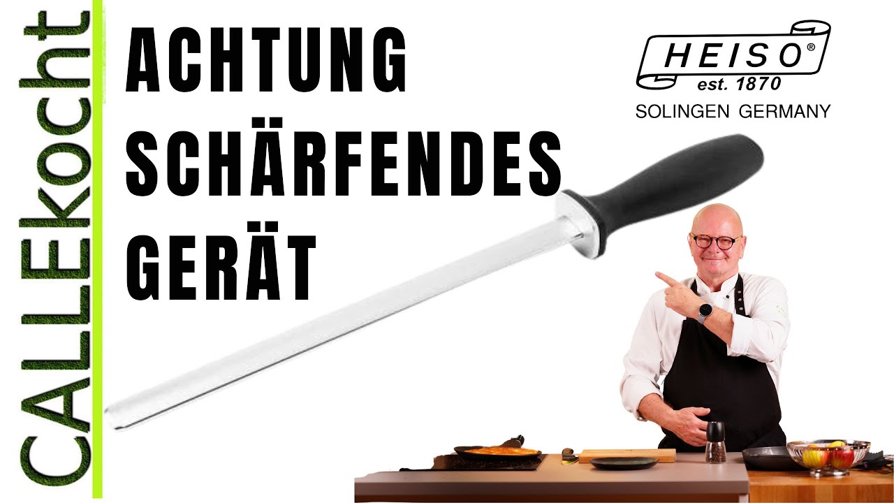 So bleibt Dein Messer länger scharf. Benutze immer einen Wetzstahl!