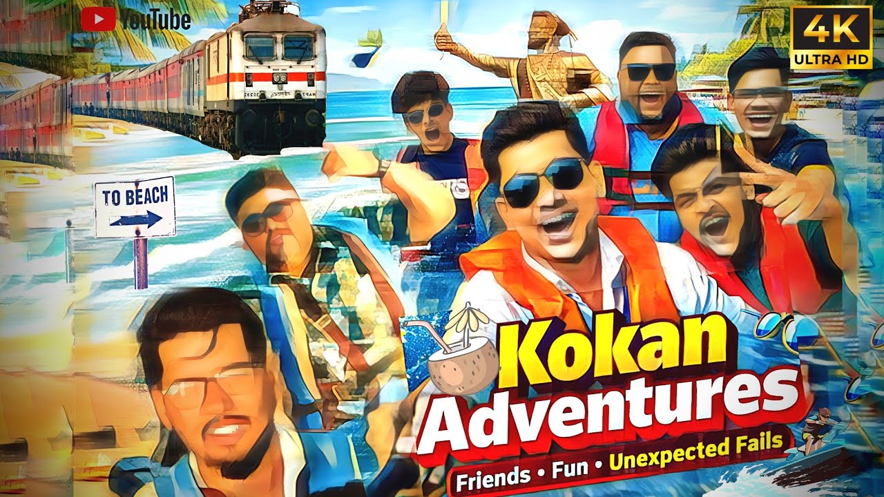 7 Friends, 1 Kokan Trip, Unlimited Memories & Unexpected moments 🌊🔥