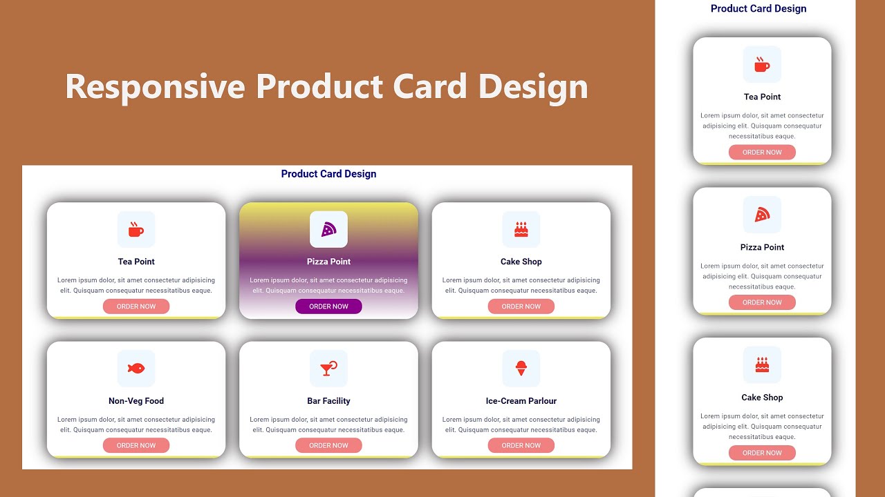 Product Card Design Using HTML and CSS | Product Card Design | Card Design Tutorial