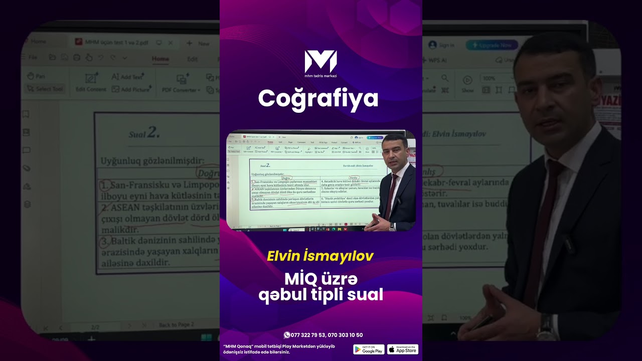 Elvin İsmayılov #miq #sertifikasiya #mhm #coğrafiya 
