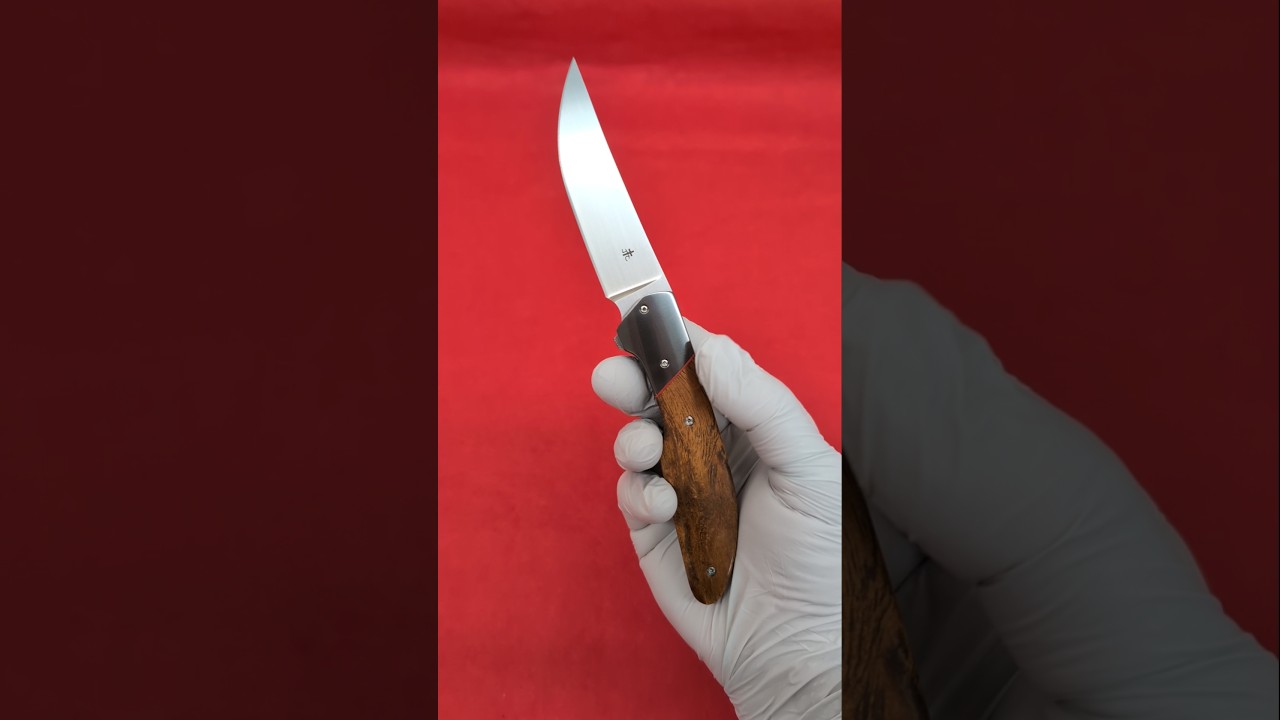 Model 46 Liner Lock Flipper with Ironwood and Zirconium (IKBS) - CPM-154 by Jason Clark