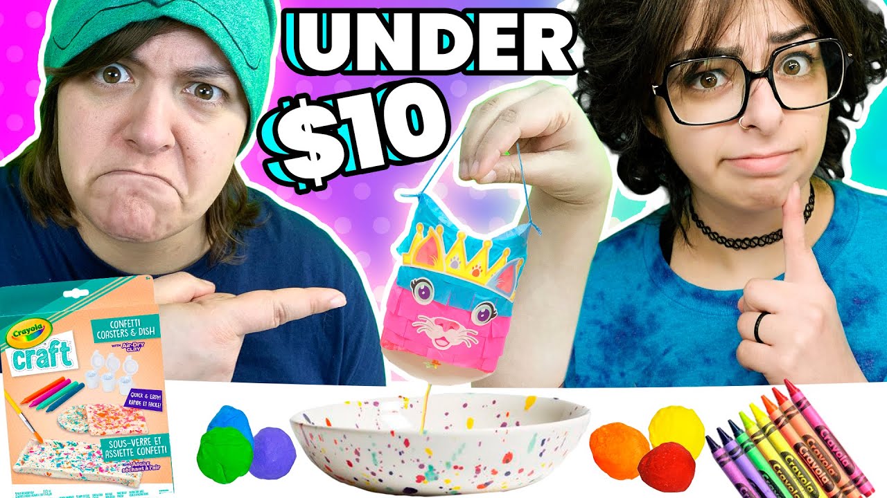 Cash or Trash? Testing 3 10$ Crayola Craft Kits Under 10$