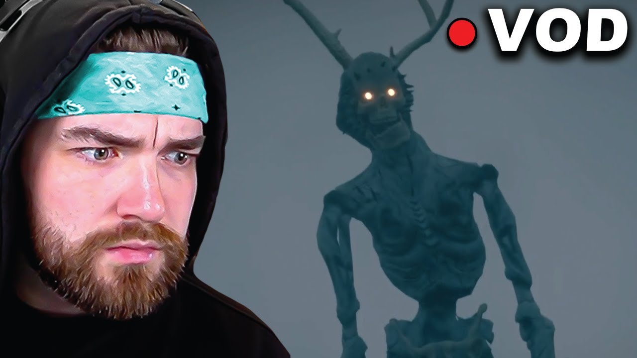 PLAYING A SCARY SKIING GAME + New Horror Games | KingWoolz VOD