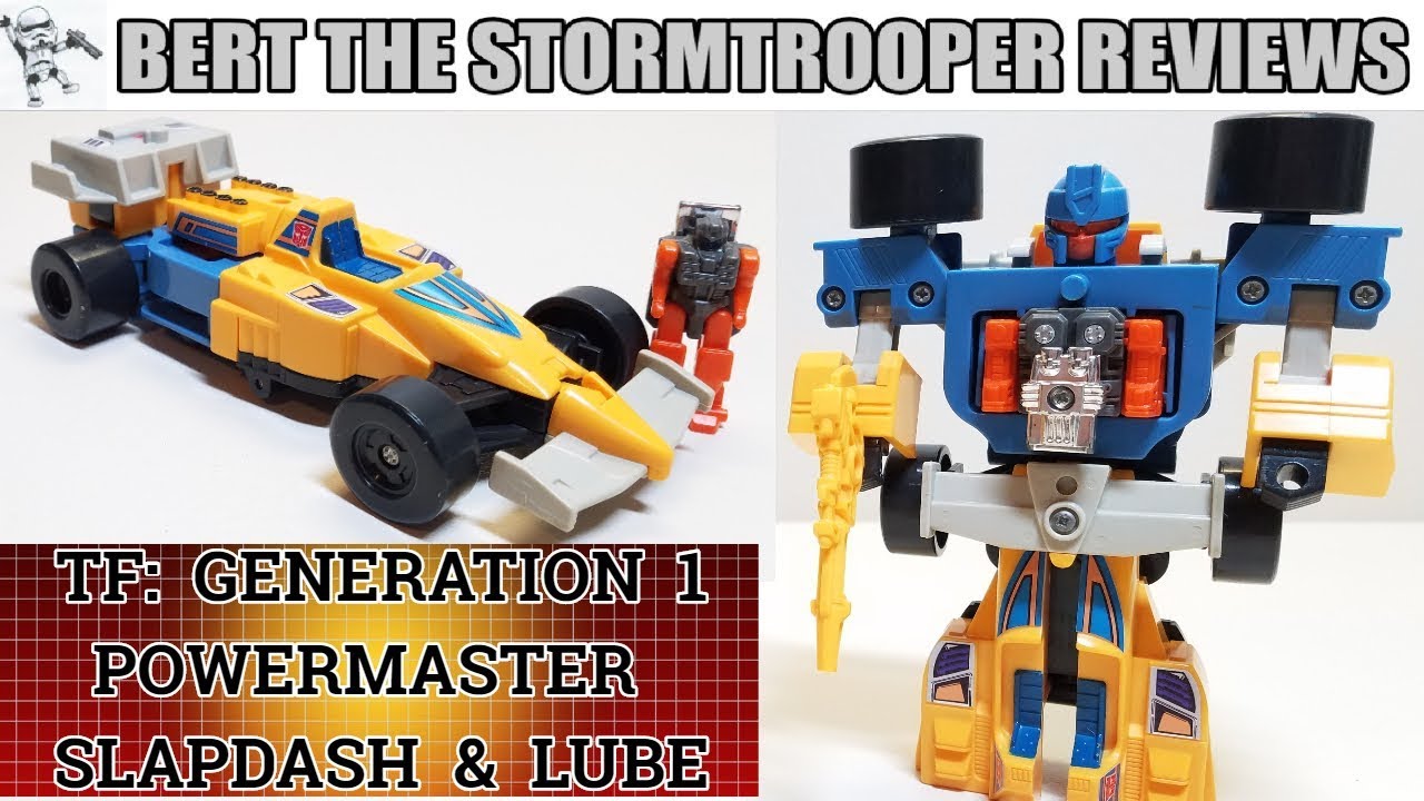 Transformers Generation 1 Powermaster SLAPDASH & LUBE Review! Bert the Stormtrooper Reviews!