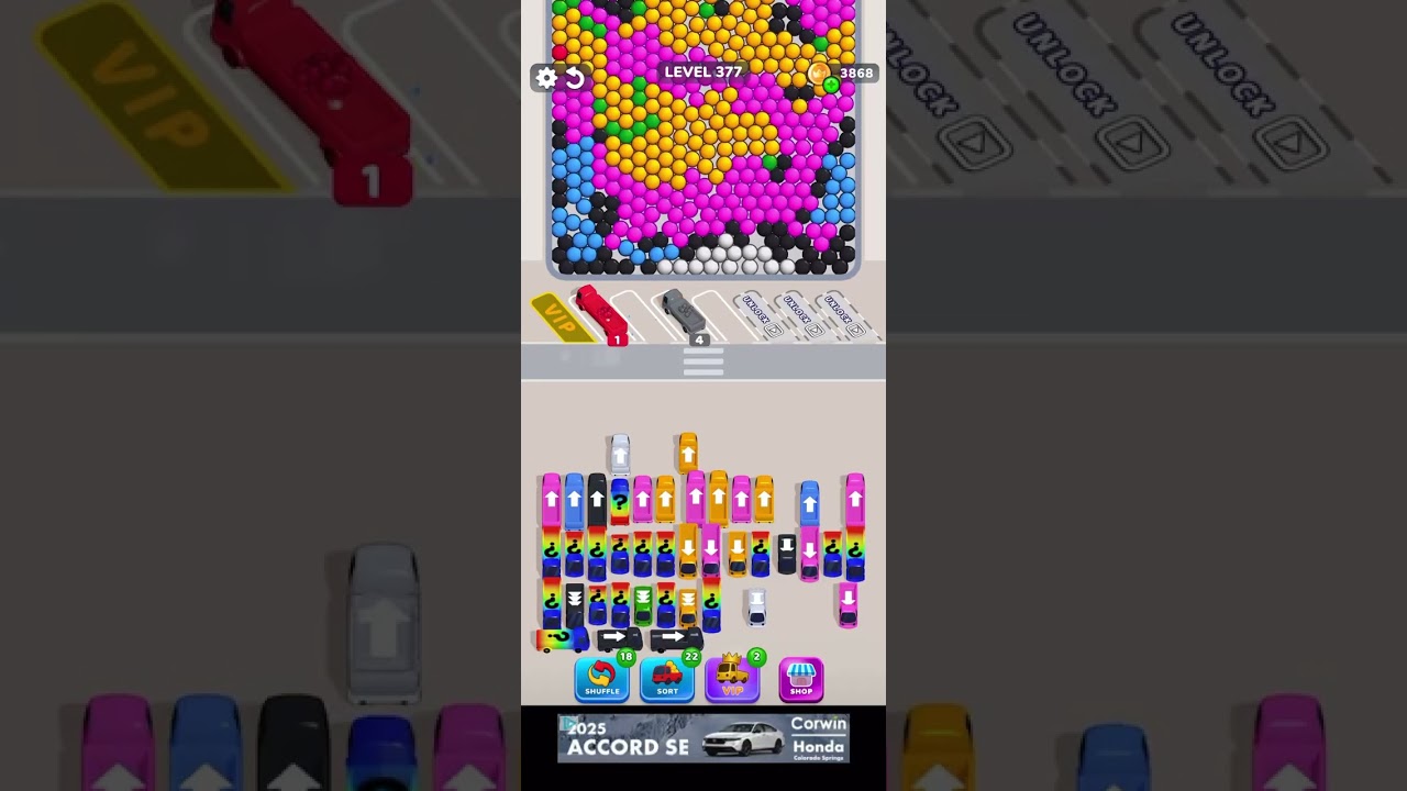 Bubble Bus: Parking Jam Puzzle Level 377