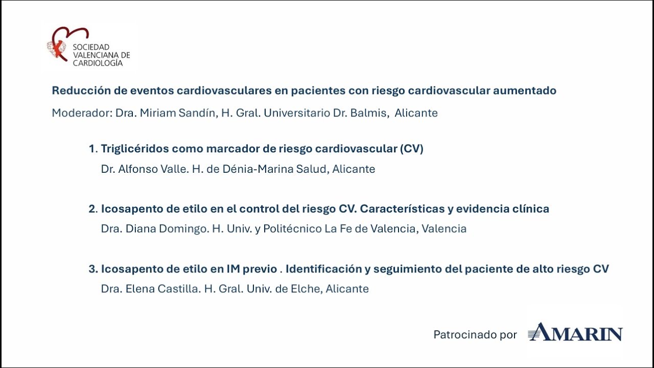 Reducción de eventos cardiovasculares en pacientes con riesgo cardiovascular aumentado