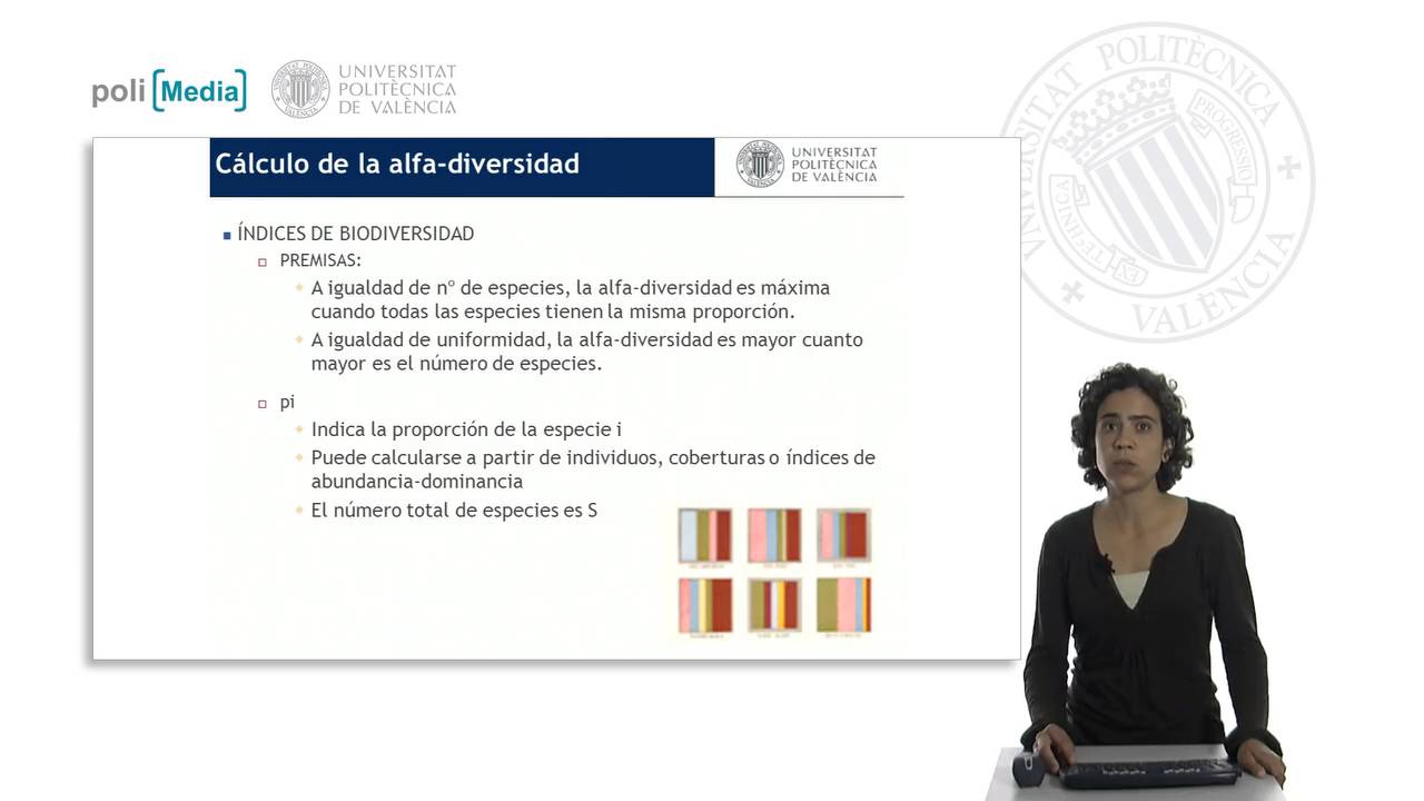 Cálculo de la alfa-diversidad en estudios de vegetación |  | UPV