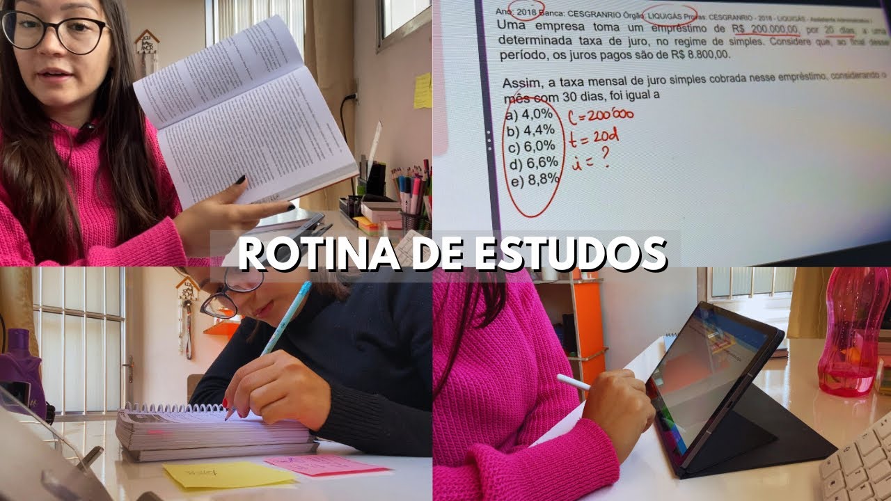 Rotina de estudos para concurso público 