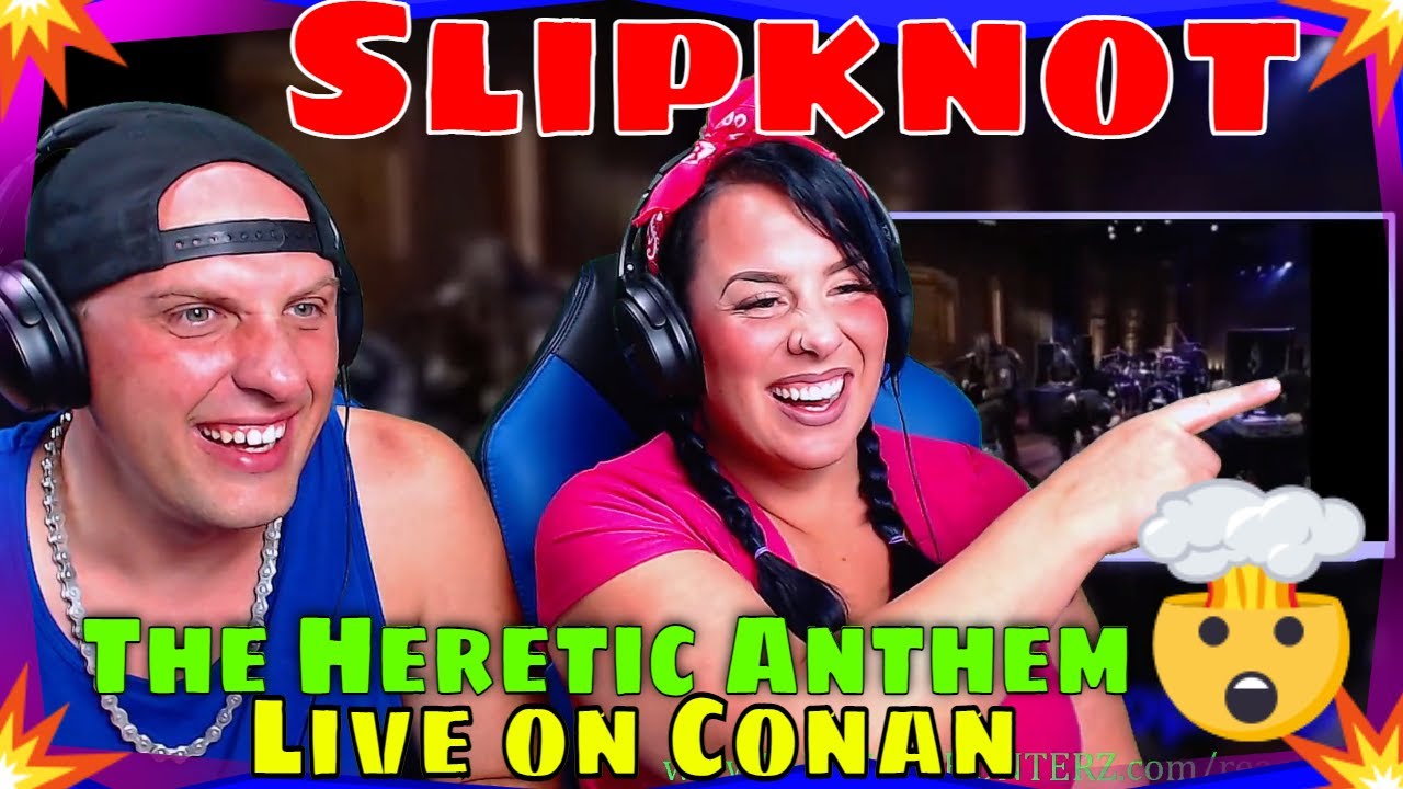 Slipknot - The Heretic Anthem - Live on Conan - 2001 | THE WOLF HUNTERZ REACTIONS