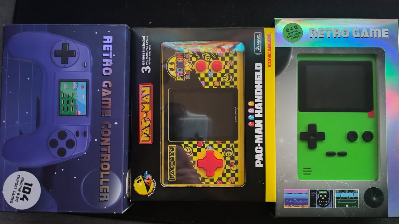 Tanie Retro Konsole #retro #konsole #retrogry #pacman #opening #pokaz #gry #staregry 