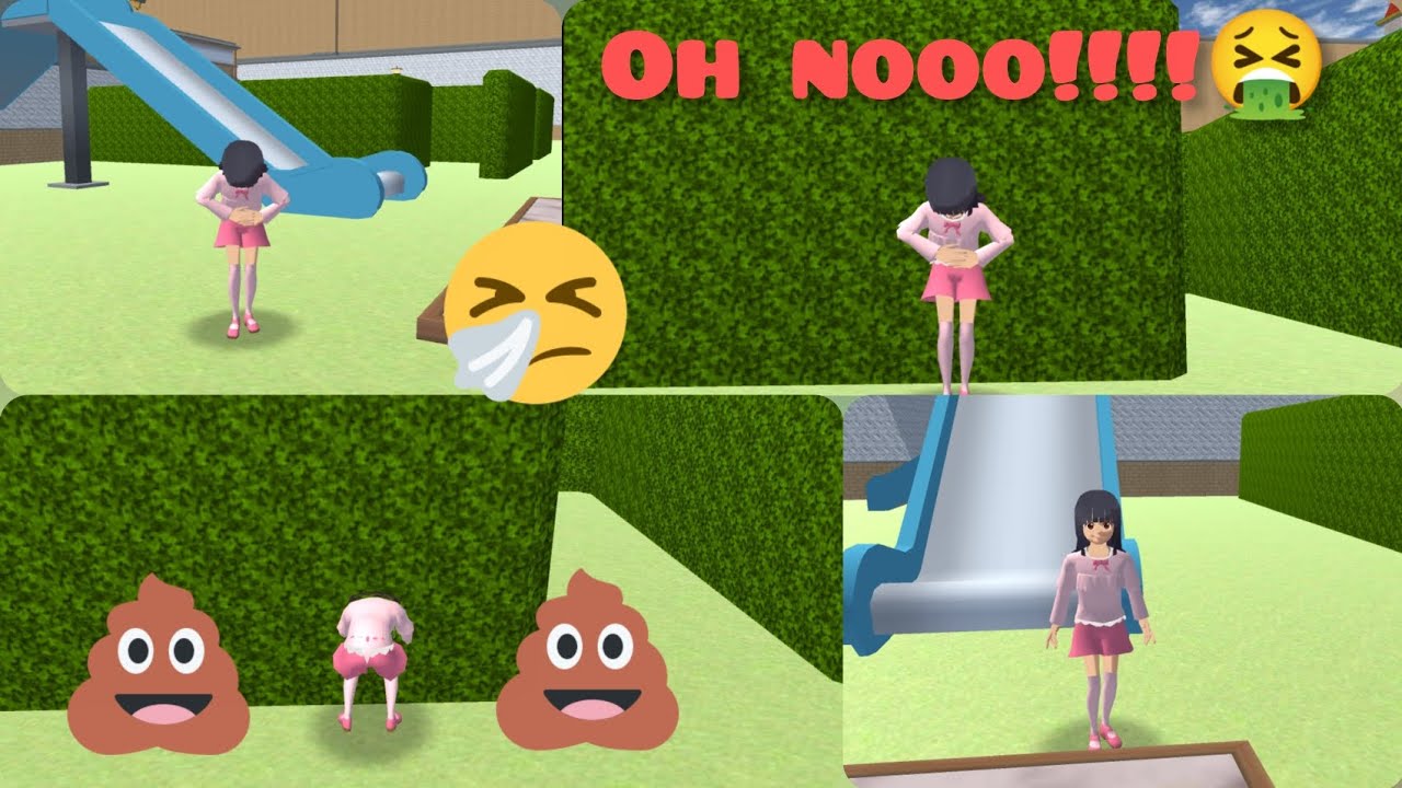 MIO POOPED WHEN TRAPPED IN THE PLAYGROUND | SAKURA SCHOOL SIMULATOR