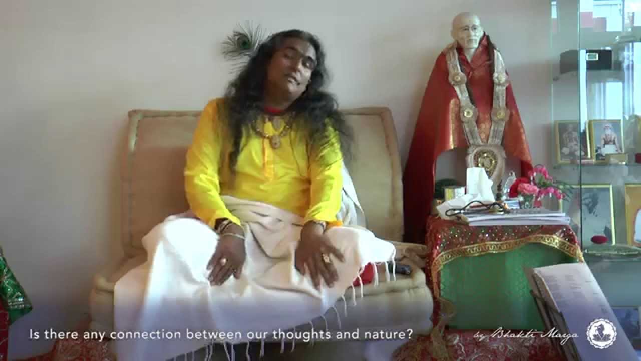 Is there any connection between our thoughts and nature?