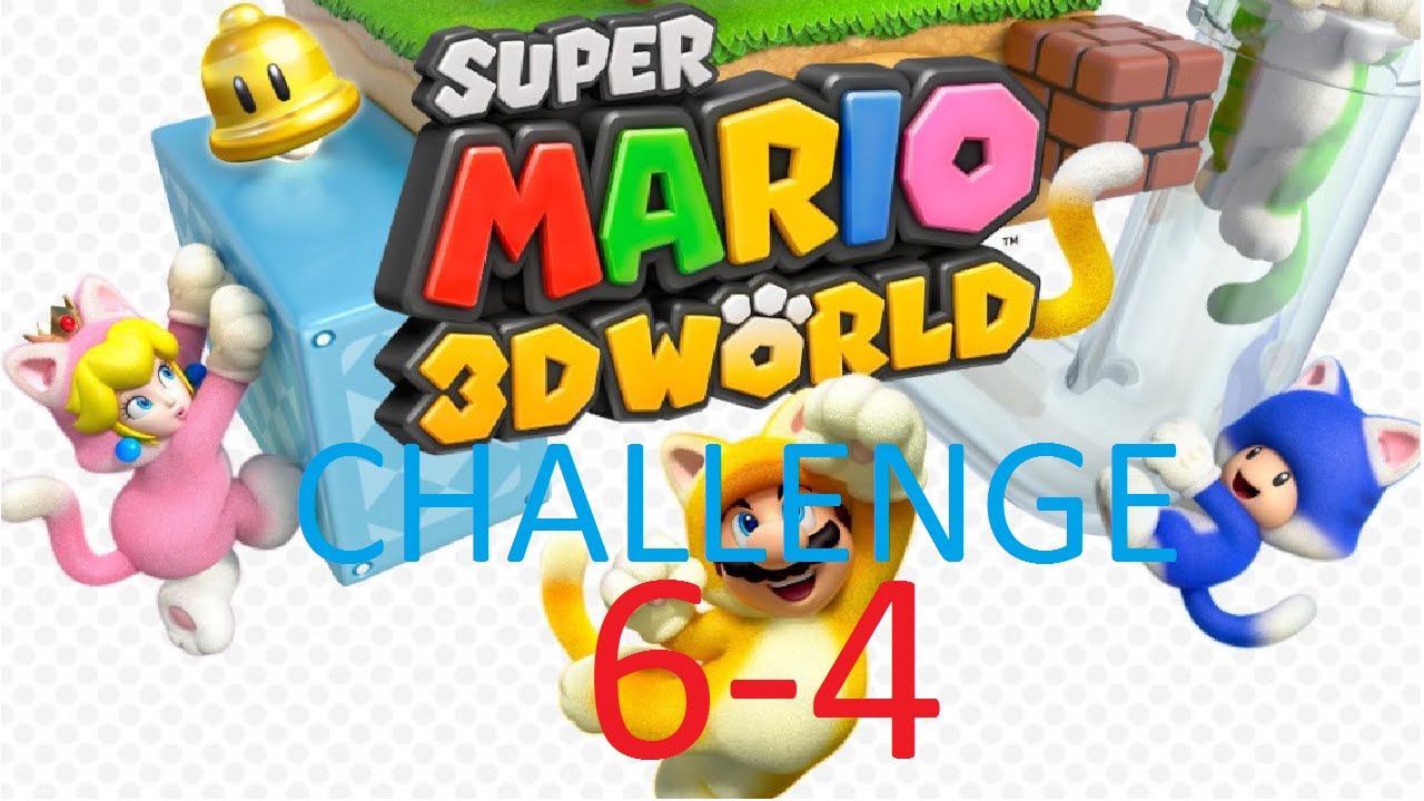 Let's Challenge Super Mario 3D World (World 6-4 Deep Jungle Drift): Challenge with rafts