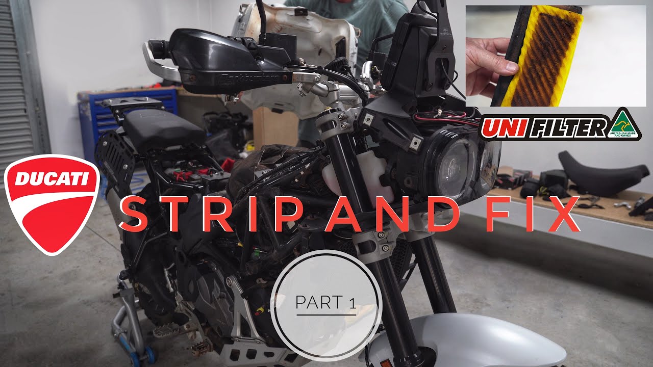 Ducati Desert X | Strip and Fix Part 1 #ducati #desertx