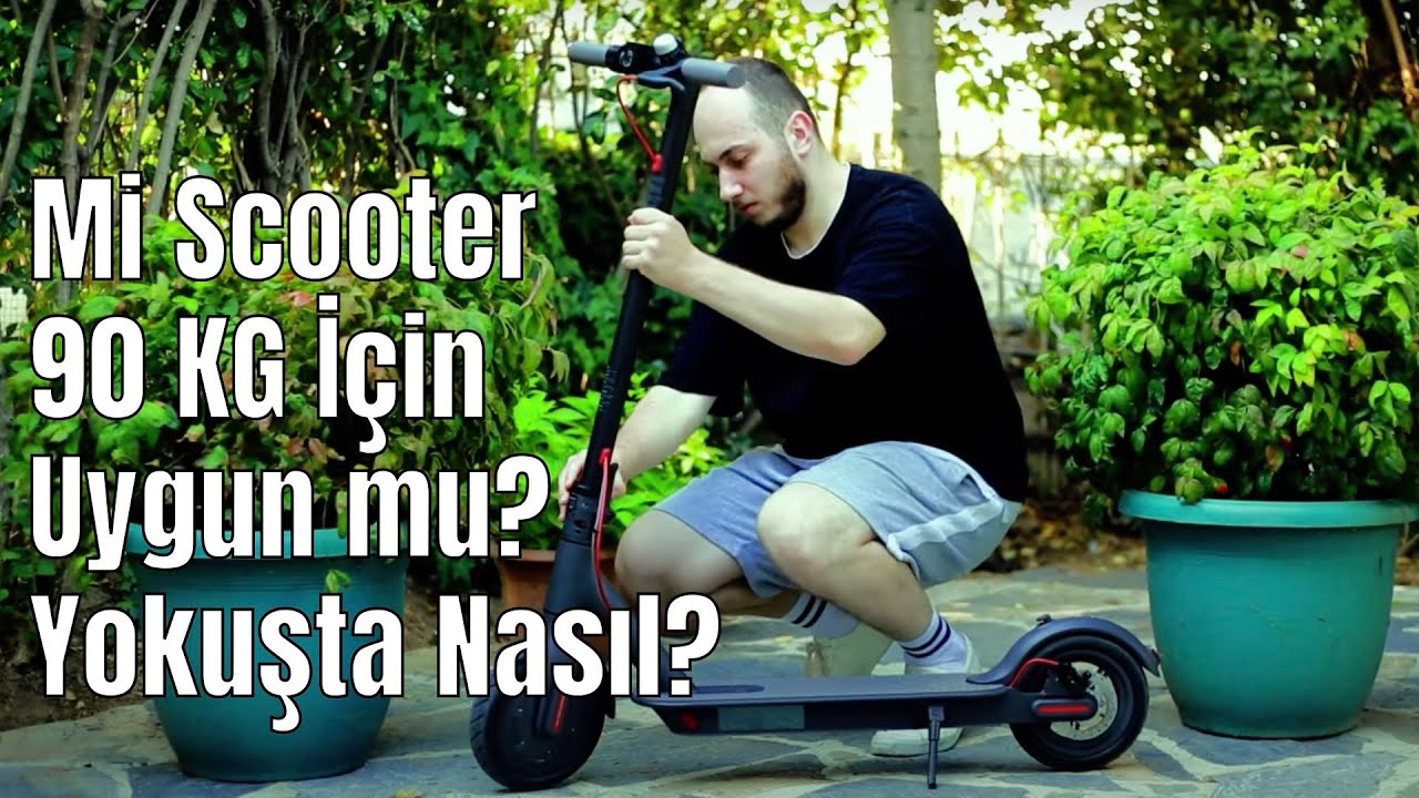 Mi Elektrikli Scooter Kutu Açılımı ve 90 KG İçin Sürüş Testi - Yokuş Performansı