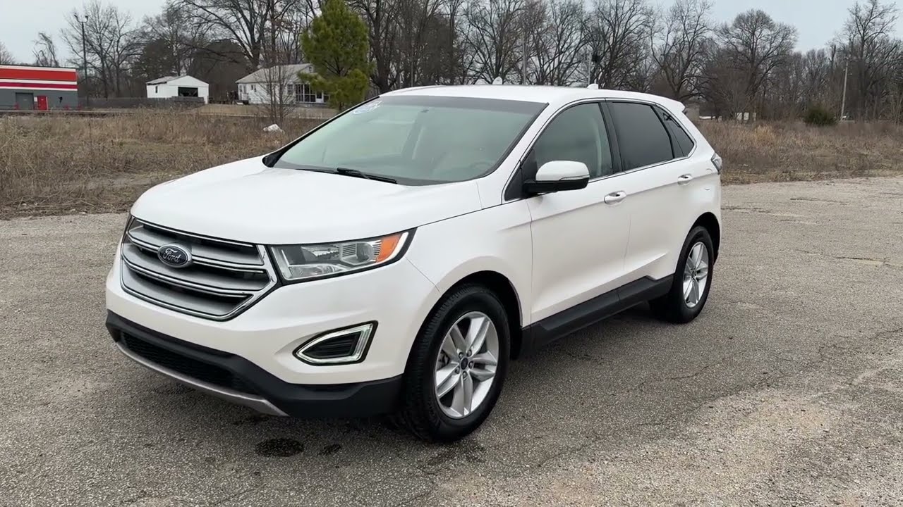 2018 Ford Edge SEL 3.5L V6 White Tan Leather Heated Seats For Sale!