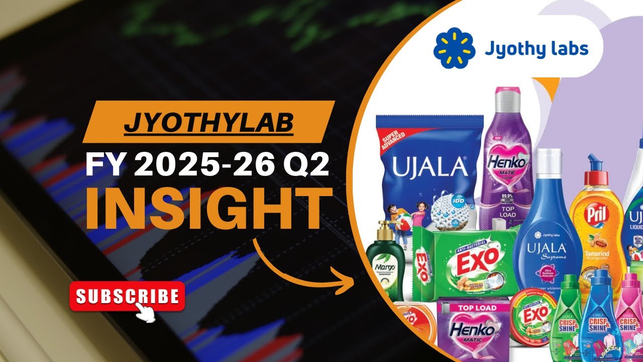 Jyothy Labs Q2 FY26: Profit Dips 16% to ₹88 Cr | Fabric Care Grows 6%