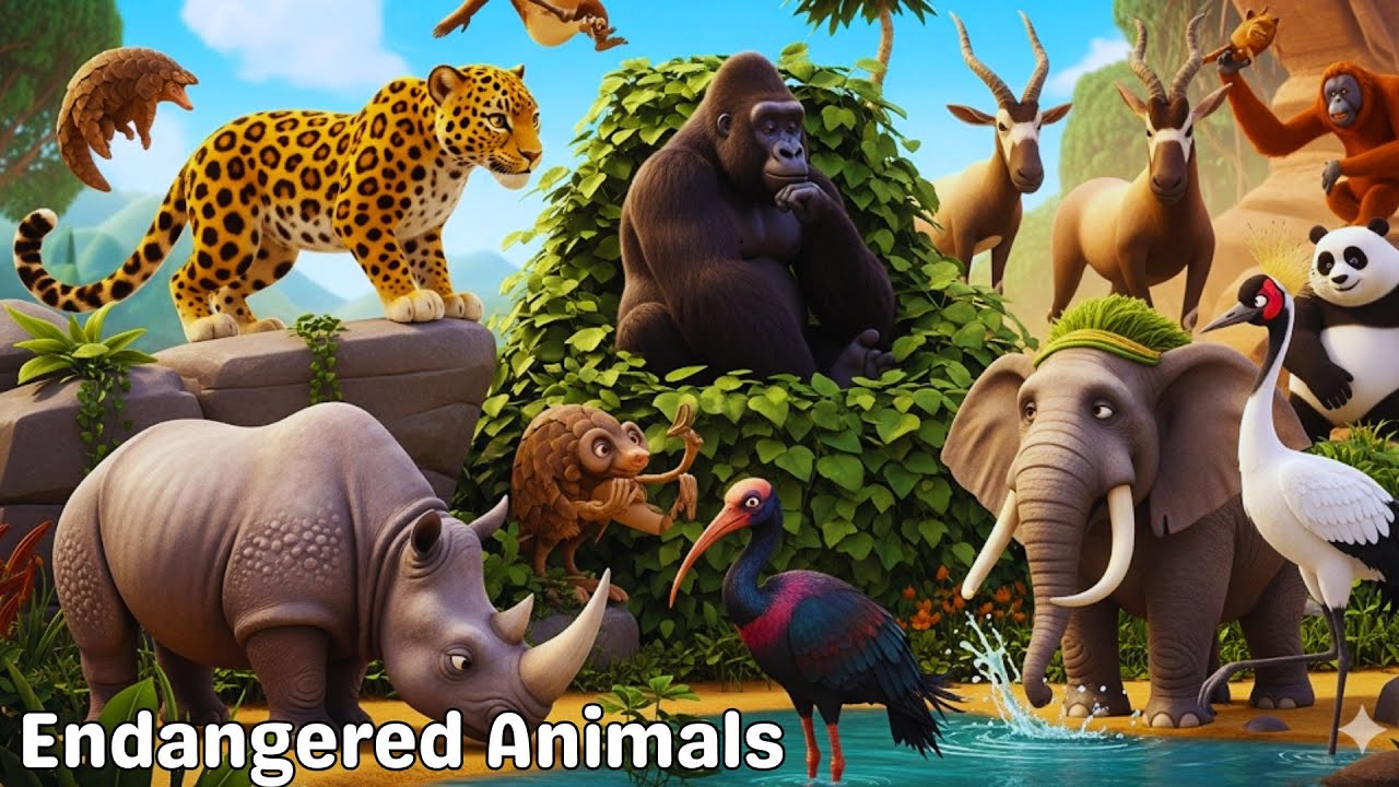 Protecting Endangered Animals and Their Habitats | Why Conservation Matters 🌍🦏| Endangered Species