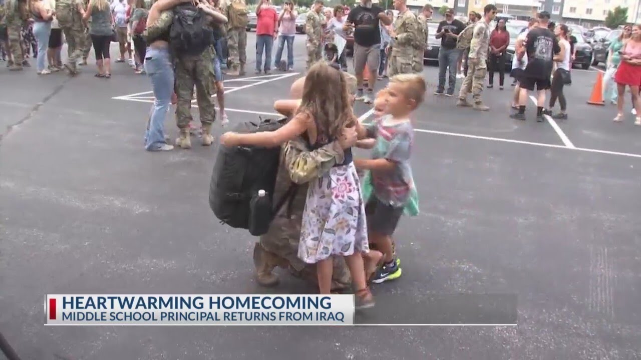 Mt. Vernon community reunites with principal after overseas deployment