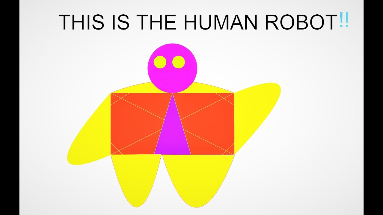 How to make human robot in virtual graph paper