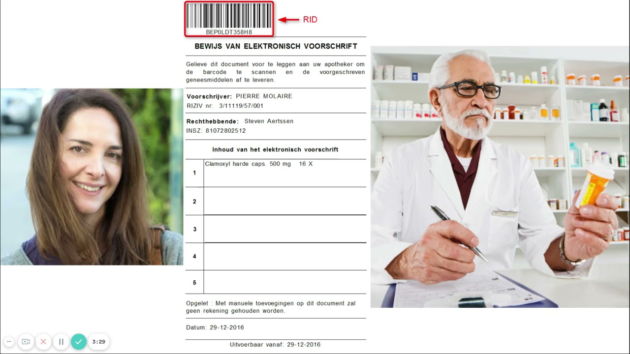Lien is ziek en gaat naar de apotheek