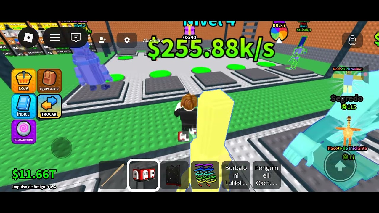 Jogando pegar brenroti do guarda 