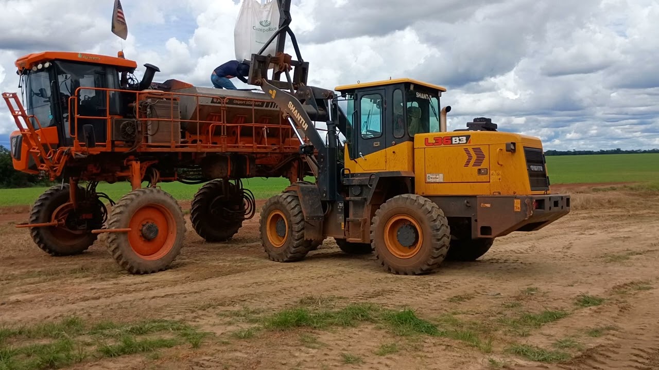 Fazendo a cobertura do millo .agro mt