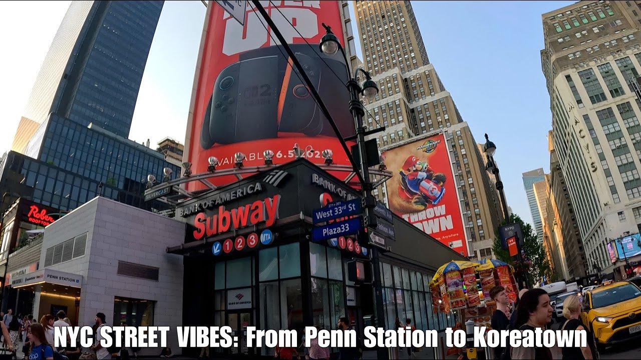 NYC Street Vibes: Walking from Penn Station to Koreatown