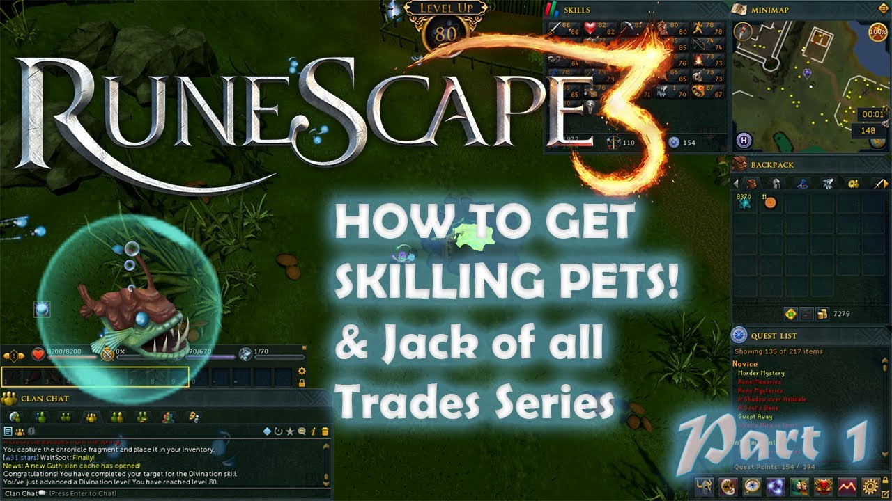 How to Get Skilling Pets & Jack of All Trades Series