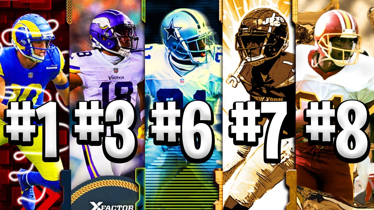 Ranking the Top 10 Wide Receivers in Madden 23!