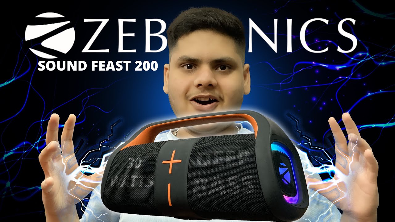 Zebronics Zeb Sound Feast 200 l this wireless Bluetooth speaker is a Beast 🔥