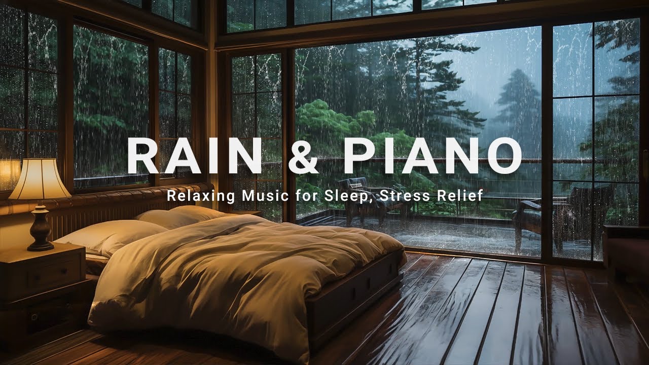 Forest Rain and Healing Piano Music – Calm the Mind, Relieve Stress, and Meditate Gently