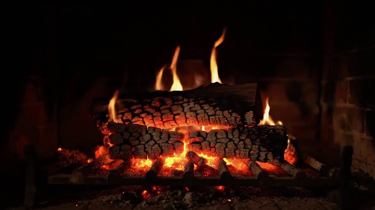 Relaxing Fireplace Background with Gentle Crackling Fire Audio for Sleep