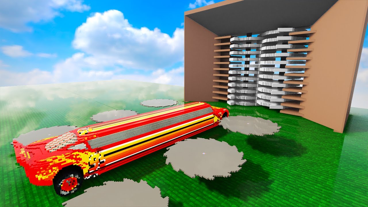 Cars Passing Through The Saw Fall Into The Vertical Shredder Factory | Teardown