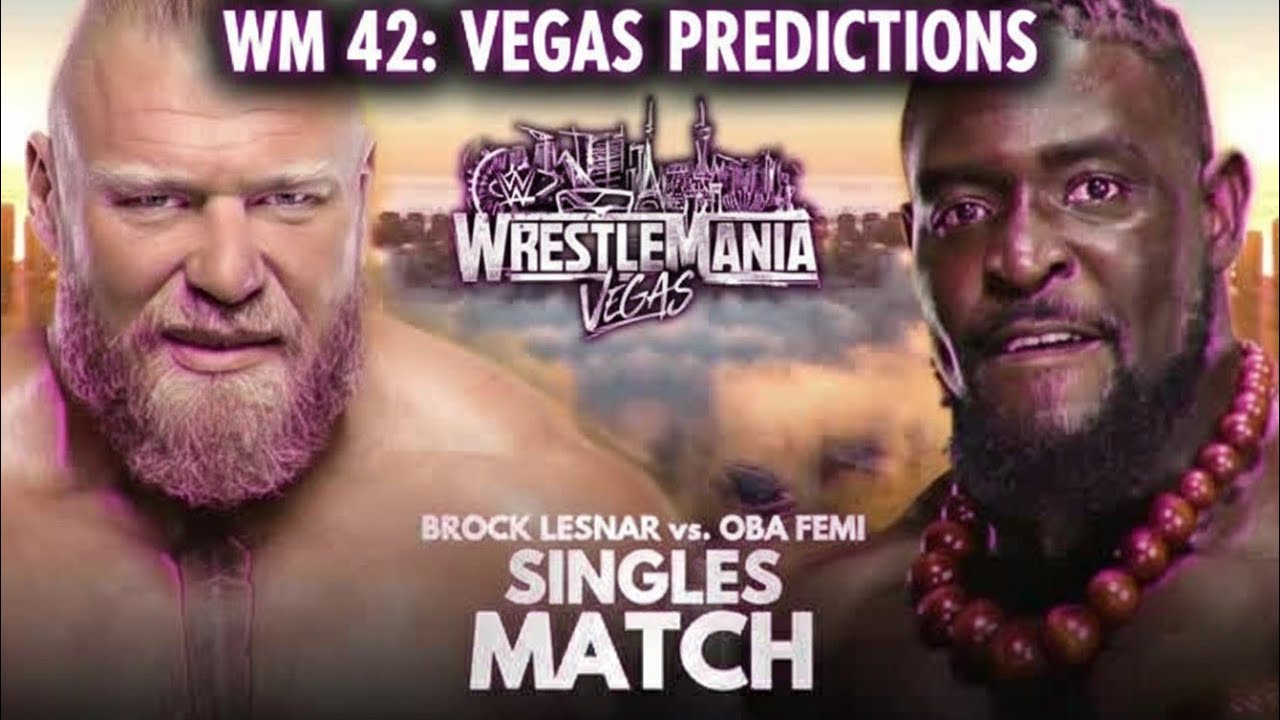 Full Match Card -Wrestlemania 42 Las Vegas Match Card | WrestleMania 42 Match Card Predictions