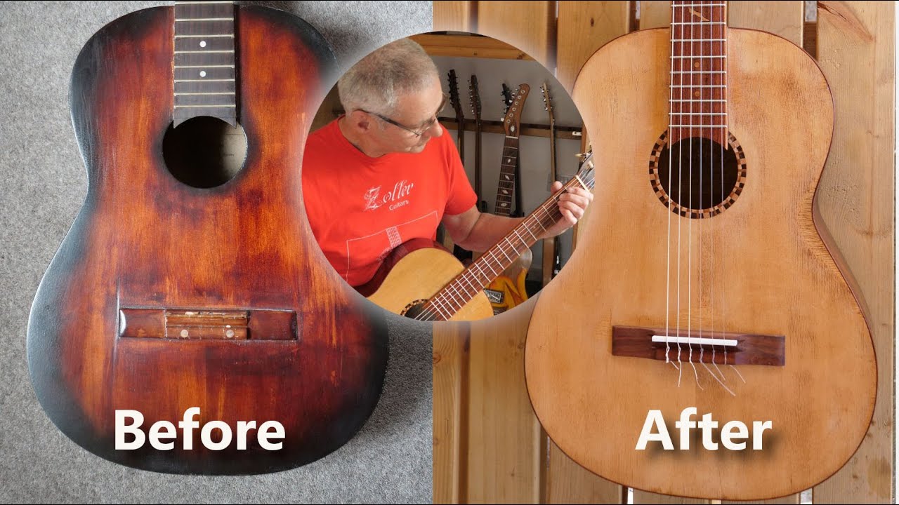 Turning an old low cost nylon guitar into very special instrument and a new composition.