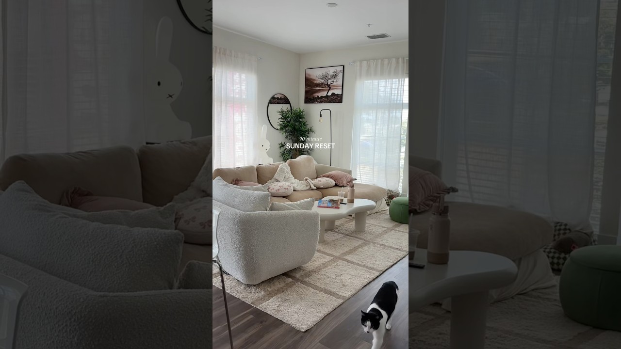 ASMR Sunday home reset 🧼✨ #sundayreset #cleanwithme #cleaningmotivation #home #cleanhome #asmr