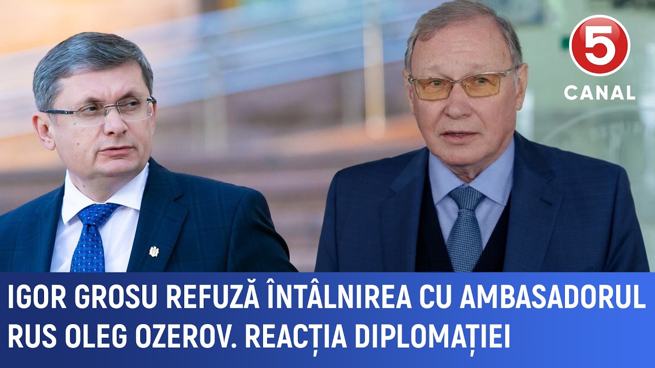 Igor Grosu refuză întâlnirea cu ambasadorul rus Oleg Ozerov. Reacția diplomației