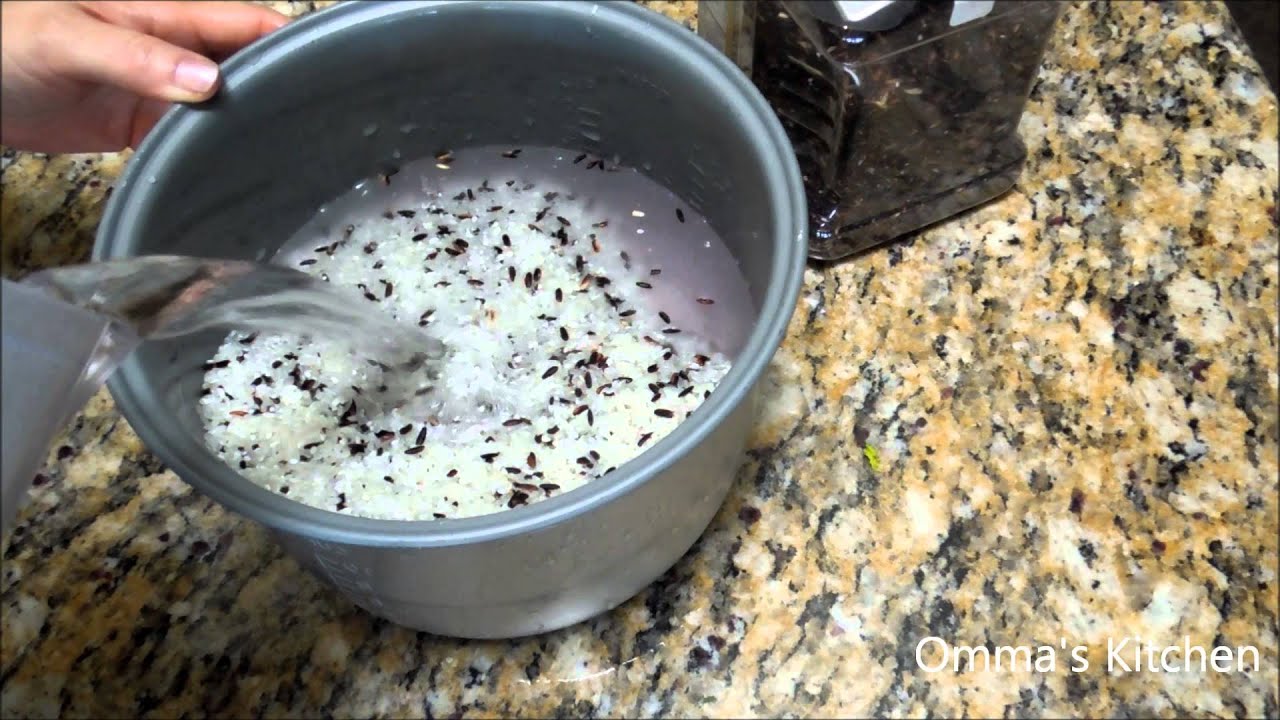 Korean Purple Rice (흑미밥) by Omma's Kitchen