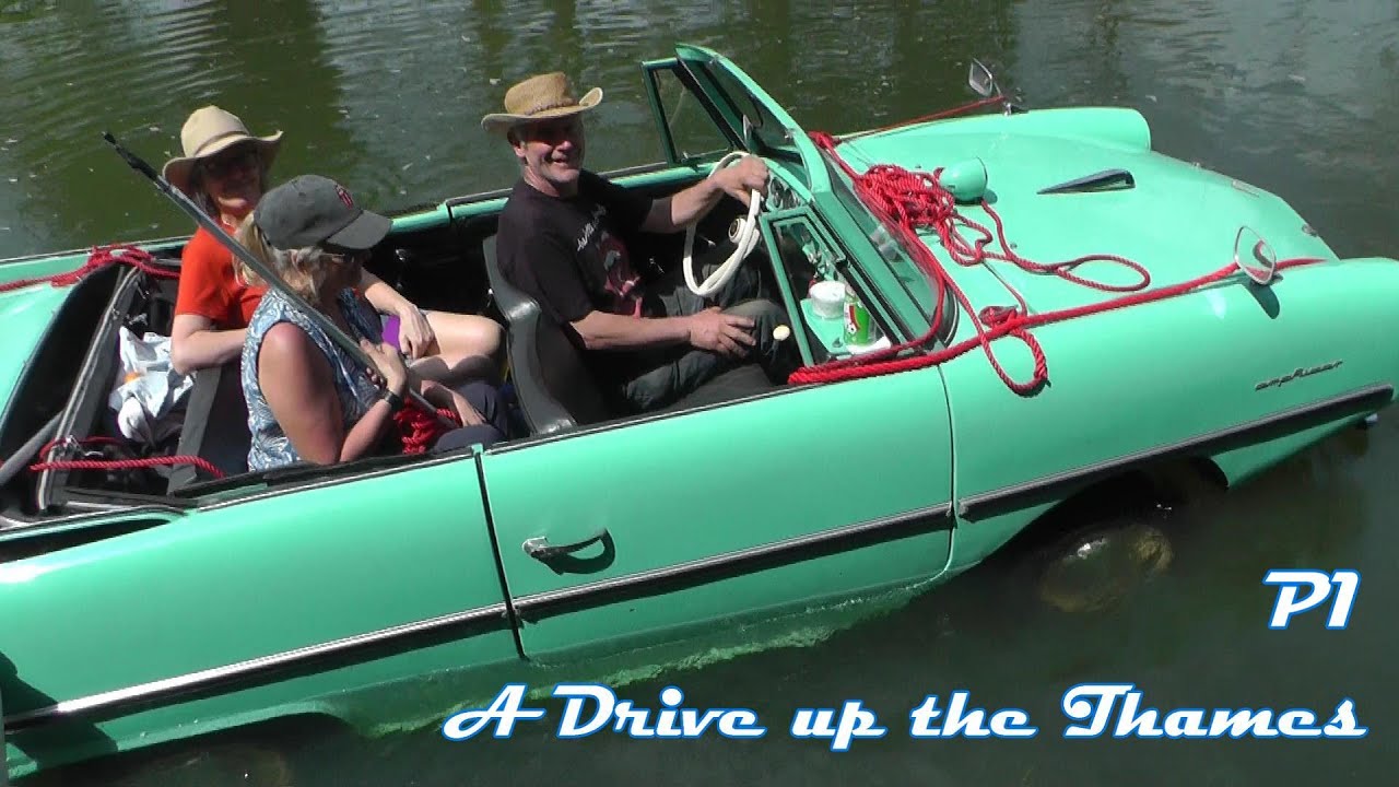 A Drive up the Thames, we take 4 Amphicar's down river to the Coppa Club P1