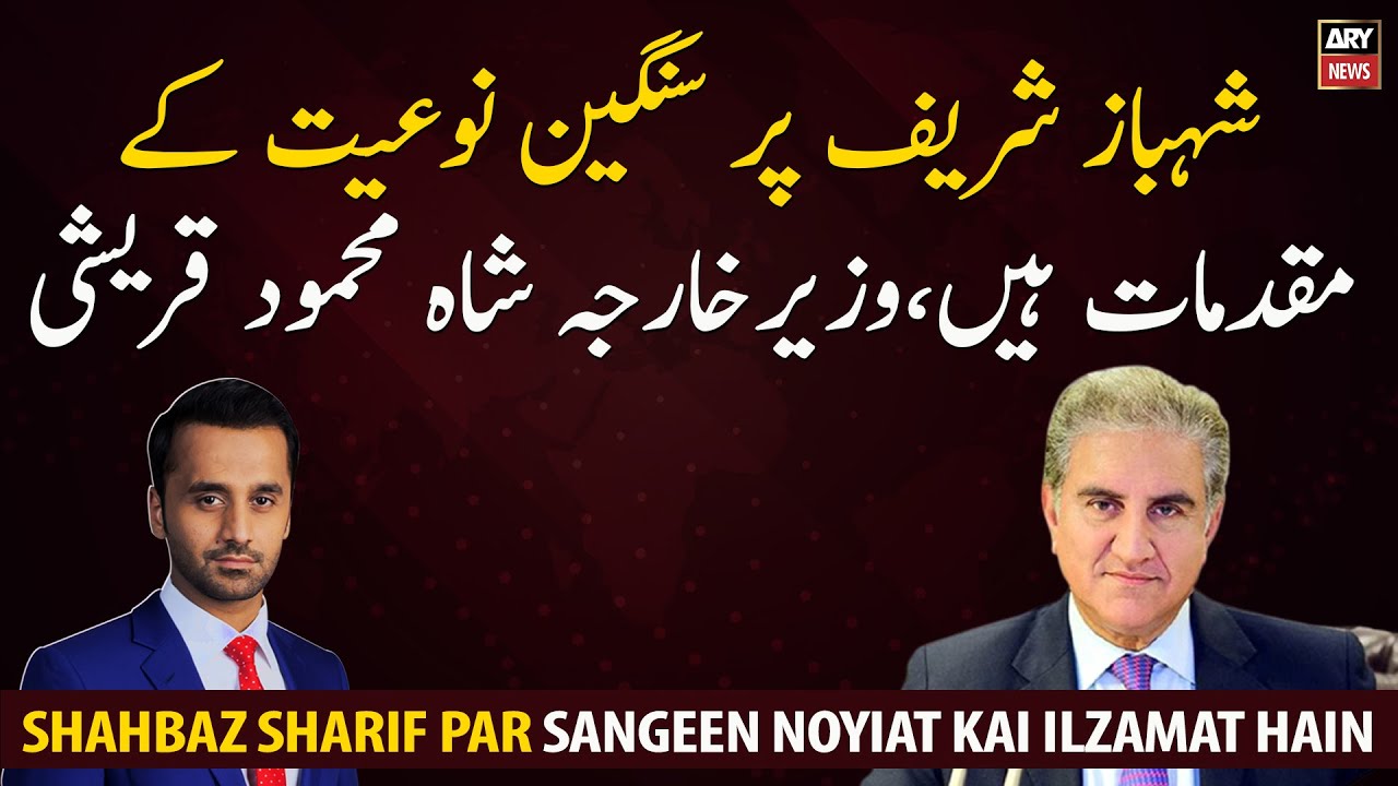 There are serious cases against Shahbaz Sharif, Foreign Minister Shah Mehmood Qureshi