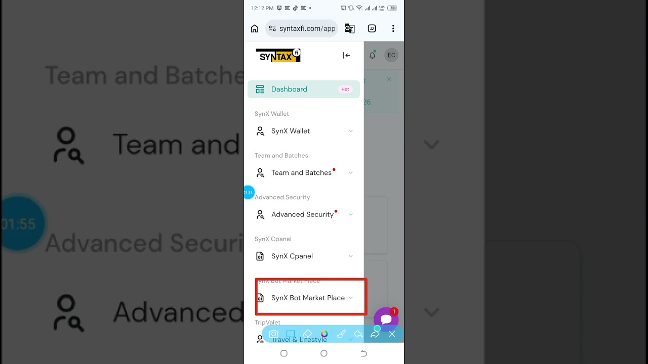 Syntaxfi bot: How to activate an account 