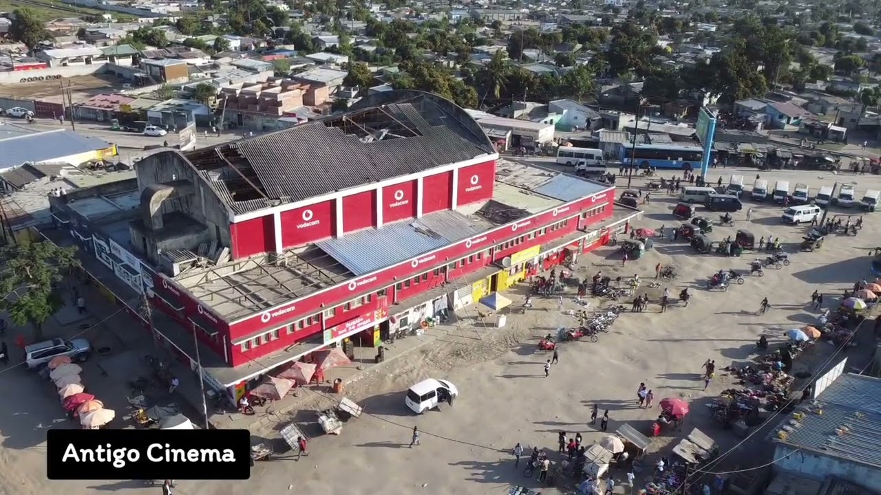 Passagem de Nivel - Bairro Manga, Cidade Beira - Moçambique, Imagens feitas por drone 4k
