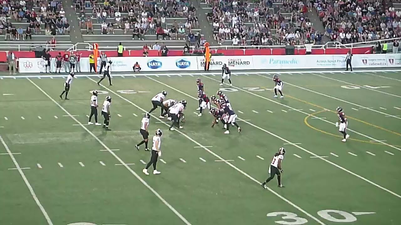 Ottawa Redblacks QB Jake Maier throws a 29-yard TD pass to Justin Hardy vs. Montreal Alouettes 6/28